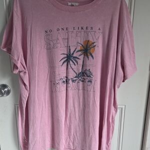 Maurices Light Pink Casual Tee